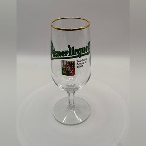 6.5" Tall Vintage Pilsner Urqueli Stem Beer Glass-Made In Germany.